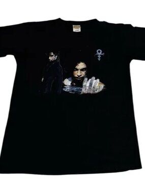 Vintage 2001 Prince Hit N Run Tour T-Shirt Black Unisex Size Large